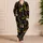 Golden Marble Flow for Cozy Nights, Lounge Days, and Relaxed Home Moments, Women Satin Pajamas Set - 4