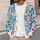 Pink Bell Flowers and Yellow Blossoms for Casual Elegance, Colorful Botanical Style All-over Print Knitted Cardigan - 5