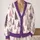 Pastel Watercolor Evergreen Trees And Gold Stars For Cozy Holiday Gatherings Women All-over Print Knitted Cardigan - 2