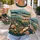 Pastel Flower Meadow And Evergreen Hills For Artistic Everyday Style All-over Print Knitted Sweater - 5