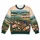 Pastel Flower Meadow And Evergreen Hills For Artistic Everyday Style All-over Print Knitted Sweater - 4