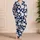 Navy Baseball All Over Summer Lounge Look For Sports Fans And Cozy Gift Giving Fun Satin Pajamas Set - 4