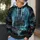 Pirate Shipwreck in Hidden Sea Cave for Dark Adventure Outings and Coastal Explorers All-over Print Hoodie (Lightweight) - 5