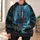 Pirate Shipwreck in Hidden Sea Cave for Dark Adventure Outings and Coastal Explorers All-over Print Hoodie (Lightweight) - 6