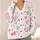Pastel Heart Motifs for Romantic Beach Dates and Everyday Layering in Plus Size Style All-over Print Knitted Cardigan - 4