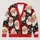 Santa Face Holiday Cheer for Festive Gatherings and Cozy Everyday Winter Layering All-over Print Knitted Cardigan - 1