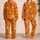 Halloween Pumpkin Bat Ghost Skull Jack O Lantern Treat Night Party Gift for Women Satin Pajamas Set - 2