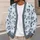Grey Heart Motifs For Cozy Winter Layering, Casual Date Days, And Everyday Women’s Style All-over Print Knitted Cardigan - 5