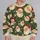 Vintage Santa Faces and Evergreen Florals for Cozy Christmas Holiday Gatherings All-over Print Knitted Sweater - 2