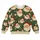 Vintage Santa Faces and Evergreen Florals for Cozy Christmas Holiday Gatherings All-over Print Knitted Sweater - 4