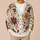 Bohemian Rust Floral Motifs for Beach Vacation Layering and Casual Summer Dressing All-over Print Knitted Cardigan - 6