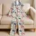 Blue Coral Butterfly Motifs for Cozy Summer Lounging, Women's Relaxed Indoor Sleepwear Satin Pajamas Set - 5