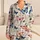 Blue Coral Butterfly Motifs for Cozy Summer Lounging, Women's Relaxed Indoor Sleepwear Satin Pajamas Set - 1