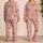 Avocado Hearts Fruit Motif for Cozy Bedtime Relaxation, Casual Home Lounging And Gifting Satin Pajamas Set - 2
