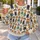 Whimsical Dressed Cat Characters for Cozy Casual Weekends and Fall Outings All-over Print Knitted Sweater - 5