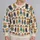 Whimsical Dressed Cat Characters for Cozy Casual Weekends and Fall Outings All-over Print Knitted Sweater - 2