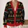 Creepy Gingerbread and Zombie Tree Holiday Style for Retro Christmas Fans and Teens All-over Print Knitted Cardigan - 2