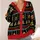 Creepy Gingerbread and Zombie Tree Holiday Style for Retro Christmas Fans and Teens All-over Print Knitted Cardigan - 4