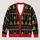 Creepy Gingerbread and Zombie Tree Holiday Style for Retro Christmas Fans and Teens All-over Print Knitted Cardigan - 1