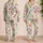 Botanical Meadow Floral Blooms for Relaxing Bedtime and Weekend Lounging Women's Satin Pajamas Set - 2