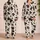 Espresso Cowhide Spots for Cozy Bedtime Lounging, Sleepovers, and Weekend Mornings Satin Pajamas Set - 2