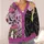 Black Cat Crescent Moon Mushrooms for Halloween Nights and Witchy Fall Style Teens All-over Print Knitted Cardigan - 4