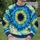 Seafoam Blue Bullseye Motif for Spring Outings and Relaxed Everyday Wear All-over Print Knitted Sweater - 6