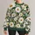 White Daisies and Green Leaves for Garden Gatherings and Everyday Spring Style for Women All-over Print Knitted Sweater - 1