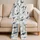 Whale Shark Ocean Motif for Relaxing Coastal Getaways and Everyday Lounging for Women Satin Pajamas Set - 5