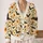 Bats And Golden Daisies For Cozy Autumn Cottagecore Halloween Season All-over Print Knitted Cardigan - 2