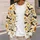 Bats And Golden Daisies For Cozy Autumn Cottagecore Halloween Season All-over Print Knitted Cardigan - 5