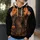 Sasquatch Halloween Moonlit Forest Scene for Spooky Season Celebrations and Fans All-over Print Hoodie (Lightweight) - 5
