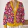 Rainbow Books, Birds and Literacy Equality for Inclusive School Days and Reading Clubs All-over Print Knitted Cardigan - 2