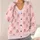 Cute Crowned Donut Treats for Halloween Parties and Cozy Autumn Days for Teenagers All-over Print Knitted Cardigan - 4