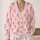 Cute Crowned Donut Treats for Halloween Parties and Cozy Autumn Days for Teenagers All-over Print Knitted Cardigan - 2