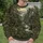 Olive Woodland Stream And Stone Bridge For Quiet Autumn Nature Getaways All-over Print Knitted Sweater - 6