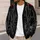 Mothman Forest Watchtower Night Scene for Gothic Everyday Layering All-over Print Knitted Cardigan - 5
