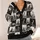 Cryptid Checkerboard Woodland Sketches for Halloween and Everyday Fall Layering All-over Print Knitted Cardigan - 4
