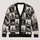 Cryptid Checkerboard Woodland Sketches for Halloween and Everyday Fall Layering All-over Print Knitted Cardigan - 1