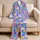 Lavender Floral Hearts and Botanical Blooms for Cozy Springtime Lounging Everyday Satin Pajamas Set - 5