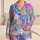 Lavender Floral Hearts and Botanical Blooms for Cozy Springtime Lounging Everyday Satin Pajamas Set - 1