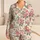 Watercolor Pink Blossoms for Relaxed Evenings and Cozy Weekend Lounging at Home Satin Pajamas Set - 1