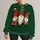 Three Festive Bearded Gnomes for Cheerful Holiday Gatherings and Seasonal Style All-over Print Knitted Sweater - 1