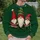 Three Festive Bearded Gnomes for Cheerful Holiday Gatherings and Seasonal Style All-over Print Knitted Sweater - 6