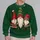 Three Festive Bearded Gnomes for Cheerful Holiday Gatherings and Seasonal Style All-over Print Knitted Sweater - 2