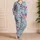 Amethyst Geode Crystals for Relaxed Spring Lounging and Cozy Home Evenings at Home Satin Pajamas Set - 4