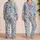 Amethyst Geode Crystals for Relaxed Spring Lounging and Cozy Home Evenings at Home Satin Pajamas Set - 2
