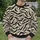 Charcoal Tiger Stripe Motif for Bold Everyday Style and Casual Outfit Pairing All-over Print Knitted Sweater - 6