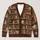 Vintage Bookshelf Teapots and Tea Cups for Cozy Autumn Reading Days All-over Print Knitted Cardigan - 1