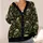 Gothic Green Skull And Twisted Vine Foliage For Halloween And Everyday Layering All-over Print Knitted Cardigan - 4